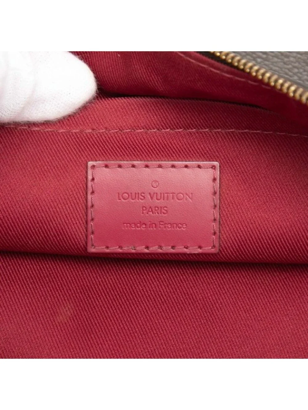 Louis Vuitton Monogram Etui Voyage GM Clutch Brown Fuchsia